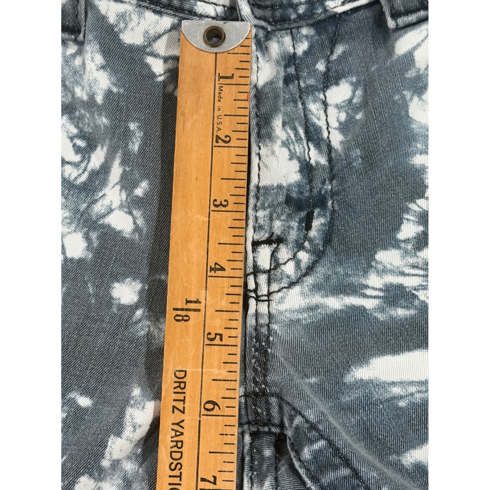 Miss Me Skinny Jeans Grey White Tie Dye Embellished Wing Pocket Size 29 - Picture 4 of 6